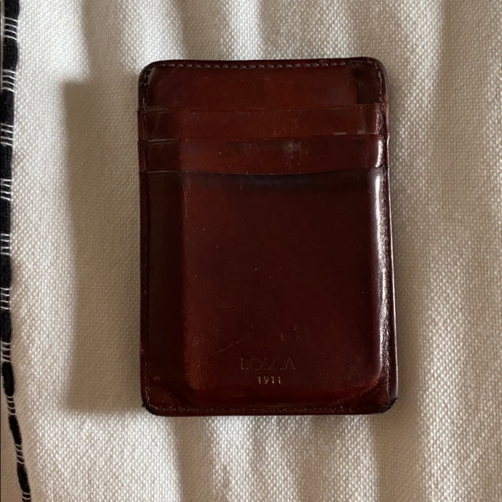 BOSCA MENS MONEY CLIP WALLET